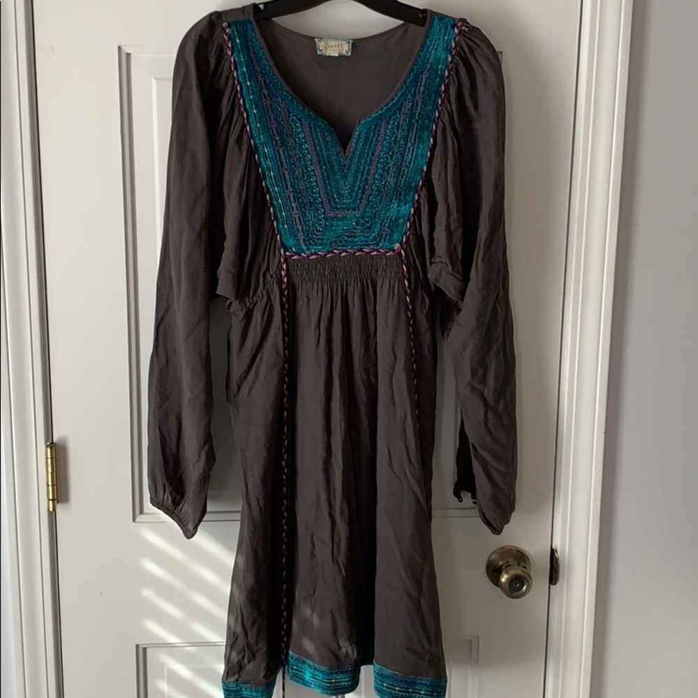 Sweet by Miss Me Long Sleeve Grey Dress Size Large